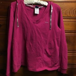 Pink Reebok hoodie